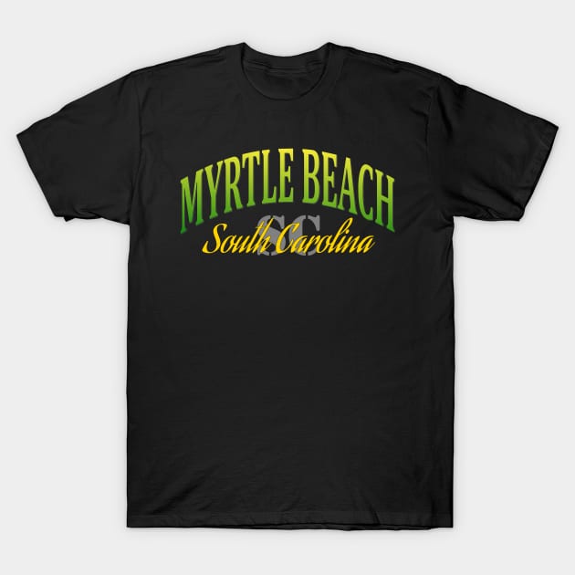 City Pride: Myrtle Beach, South Carolina T-Shirt by Naves